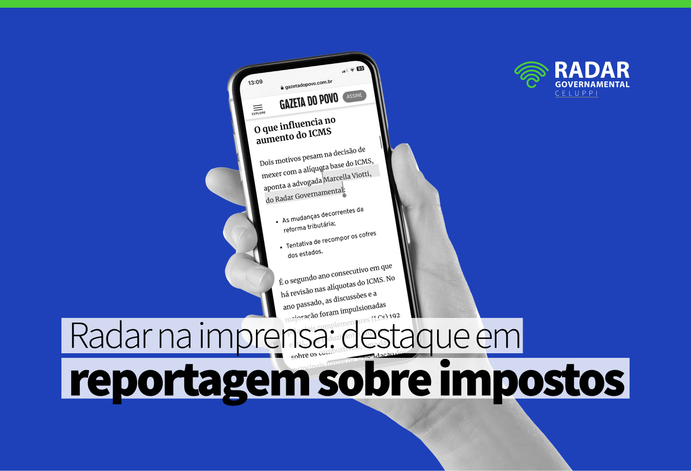 Icms Nos Estados Confira Estudo E Veja O Radar Em Destaque Na Imprensa